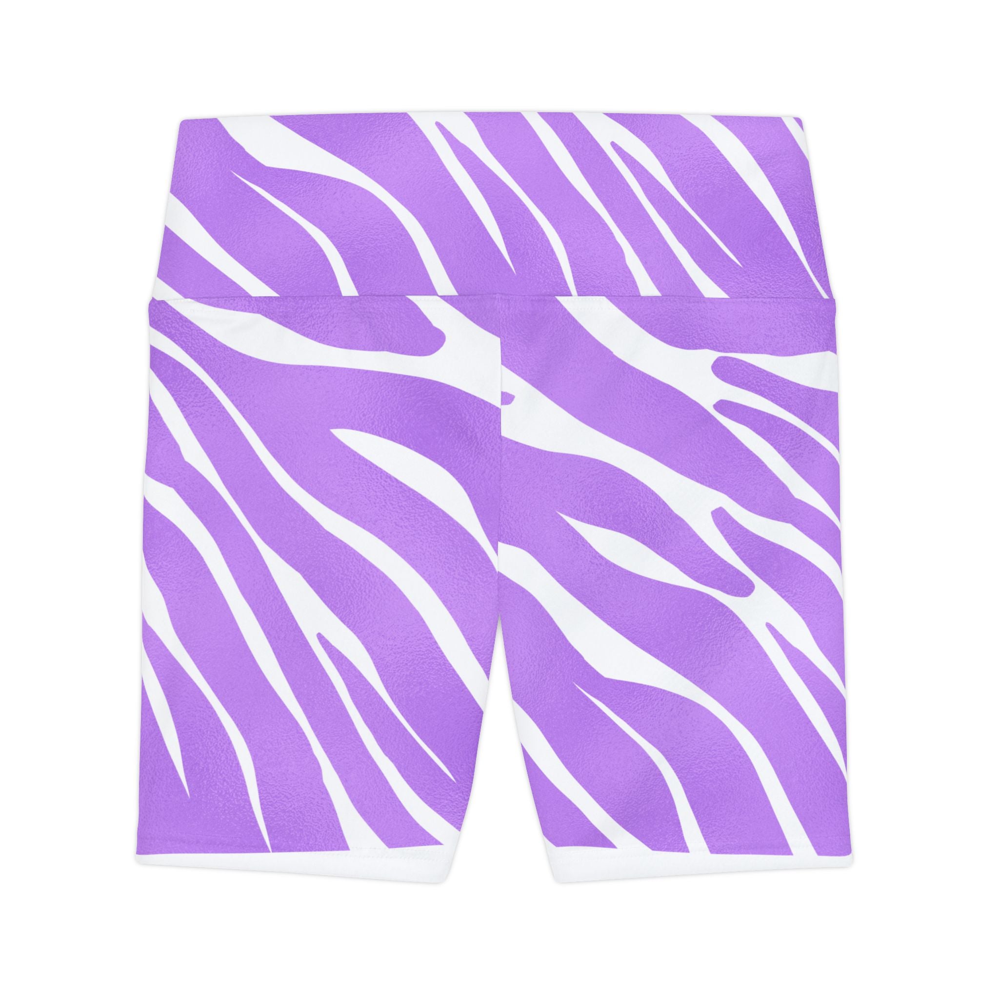 Purple Zebra Print Women's Workout Shorts, Athletic Yoga Bottoms, Fitness Apparel, Casual Lounge Wear, Gym Essentials, Summer Activewear