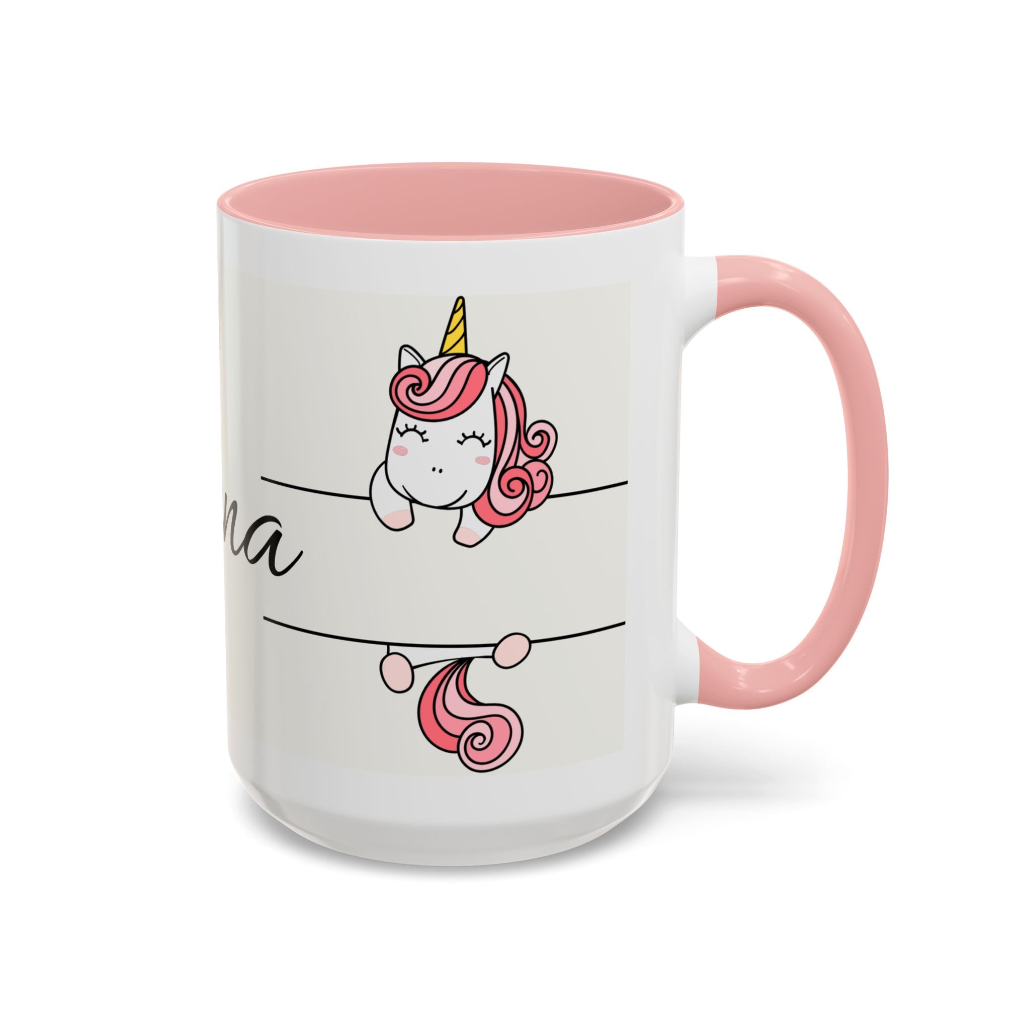 Personalized Unicorn Accent Coffee Mug - Cute Gift for Kids, Birthdays, Christmas, Unicorn Lovers, Custom Name Mug