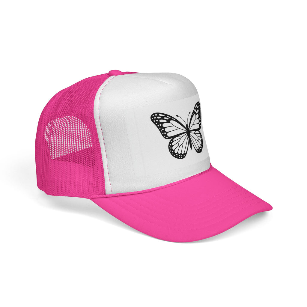 Butterfly Trucker Cap - Trendy Adjustable Hat, Outdoor Fashion, Festival Gear, Gift for Nature Lovers, Summer Accessory