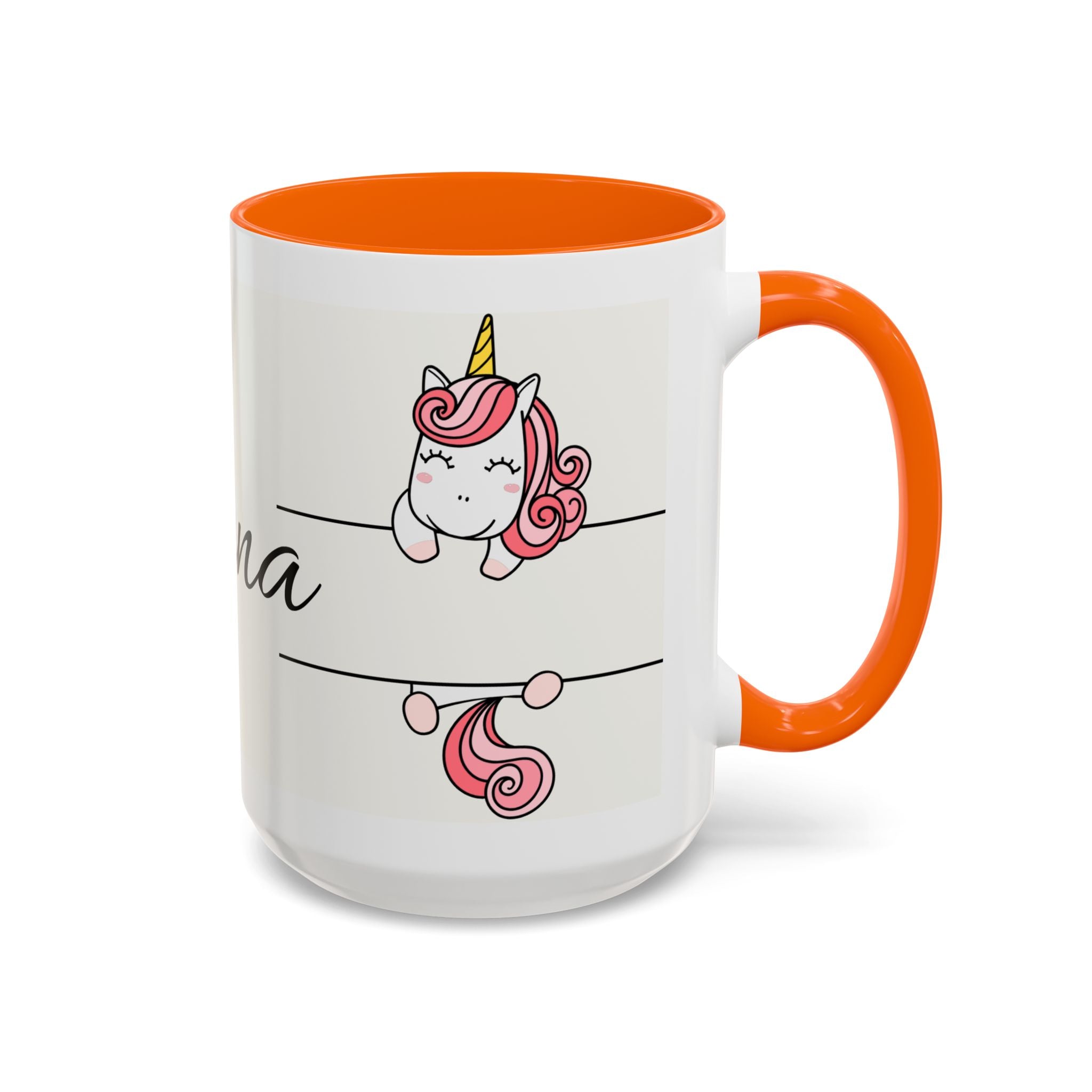 Personalized Unicorn Accent Coffee Mug - Cute Gift for Kids, Birthdays, Christmas, Unicorn Lovers, Custom Name Mug