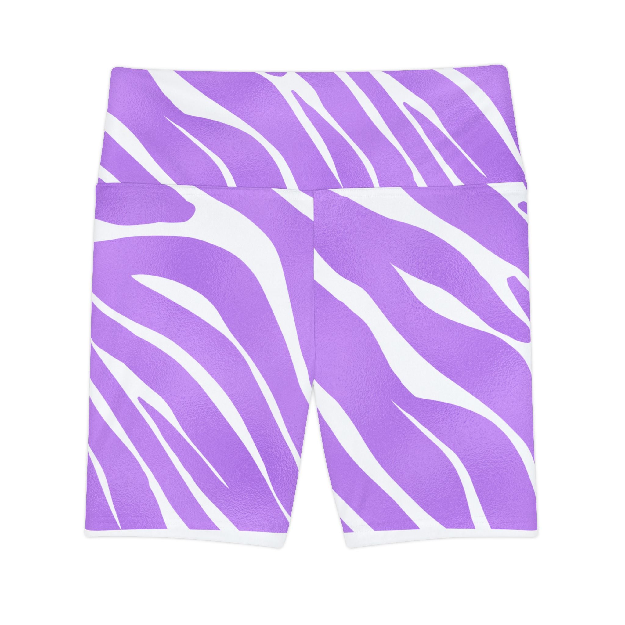 Purple Zebra Print Women's Workout Shorts, Athletic Yoga Bottoms, Fitness Apparel, Casual Lounge Wear, Gym Essentials, Summer Activewear