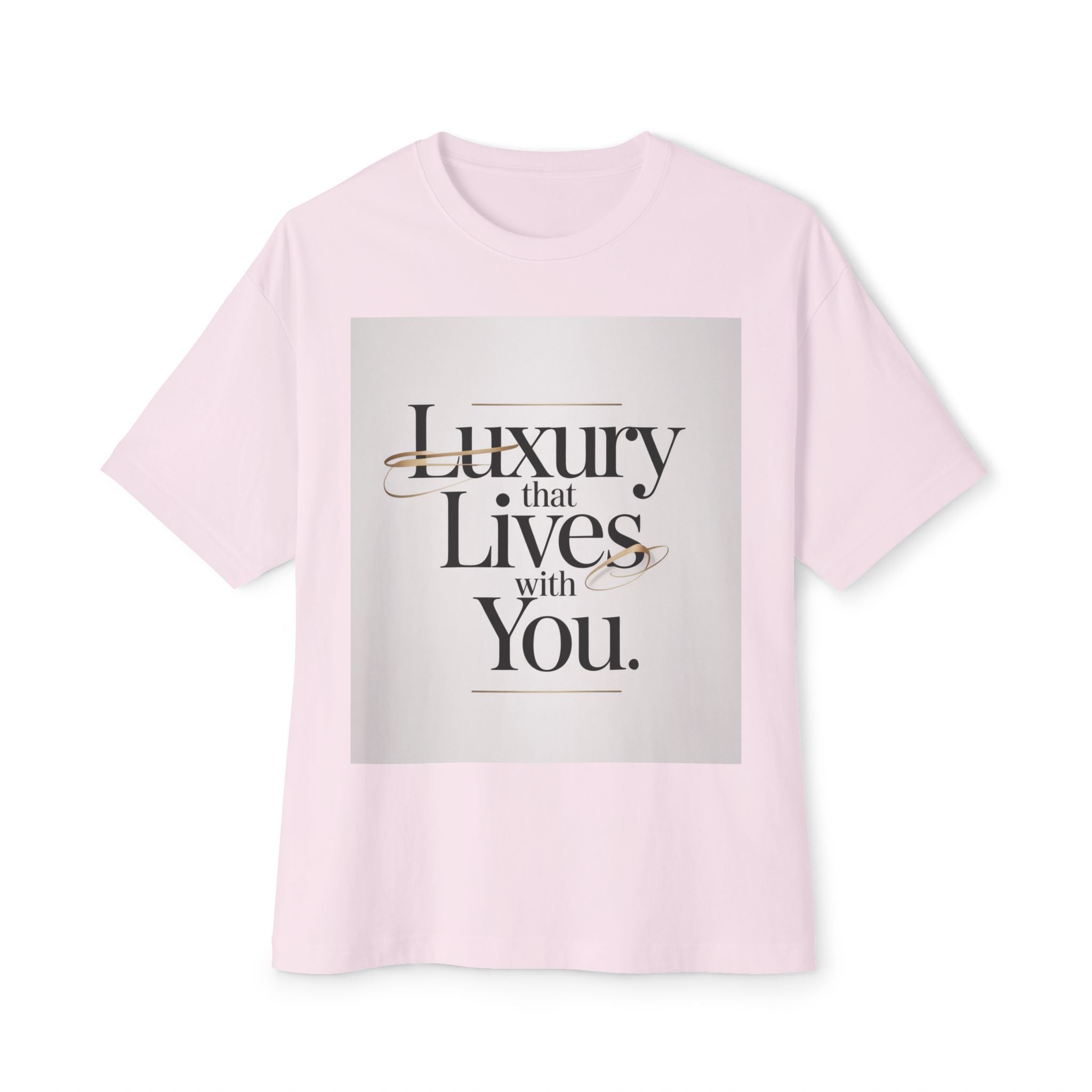 Oversized Tee Luxury Typography Poster Design Shirt