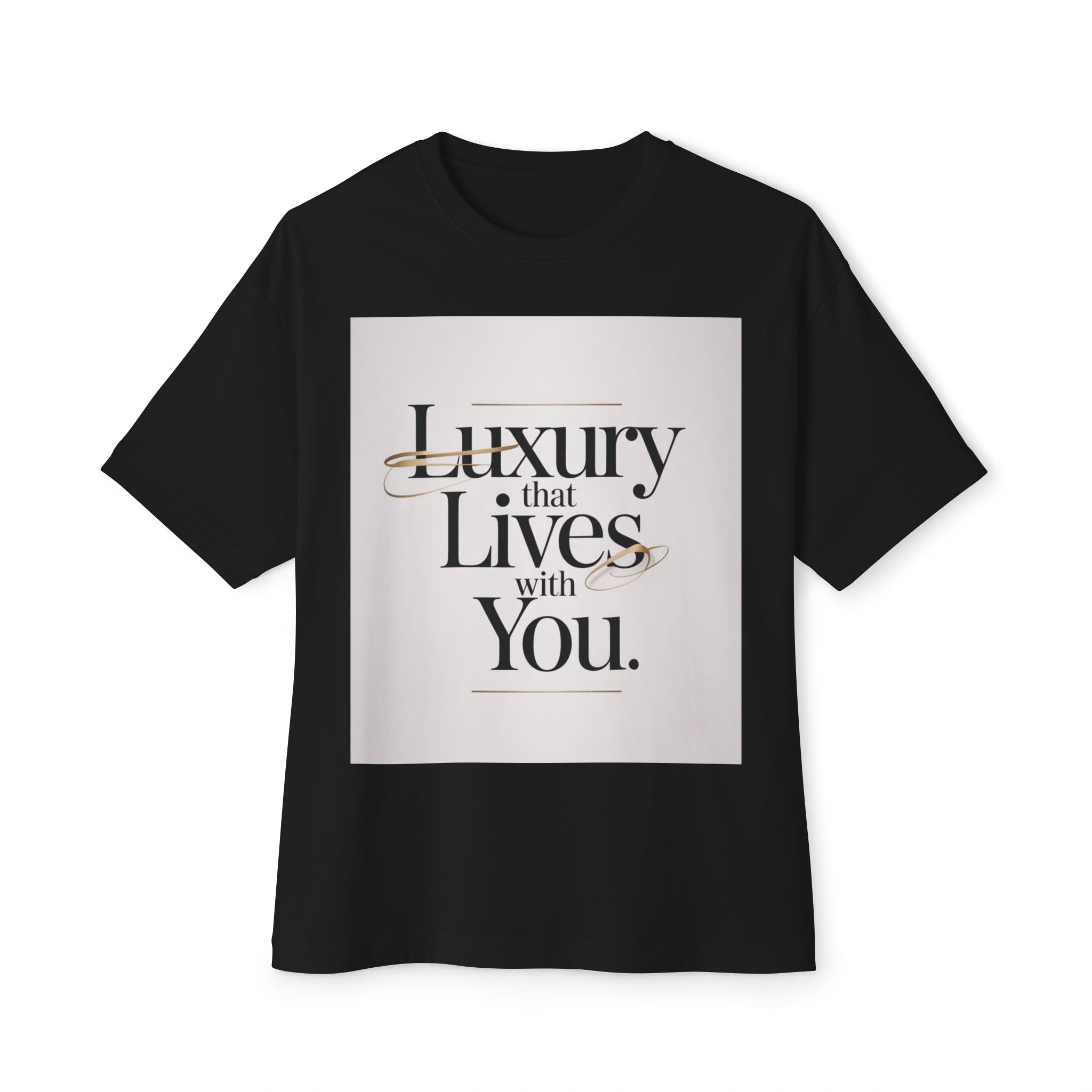 Oversized Tee Luxury Typography Poster Design Shirt
