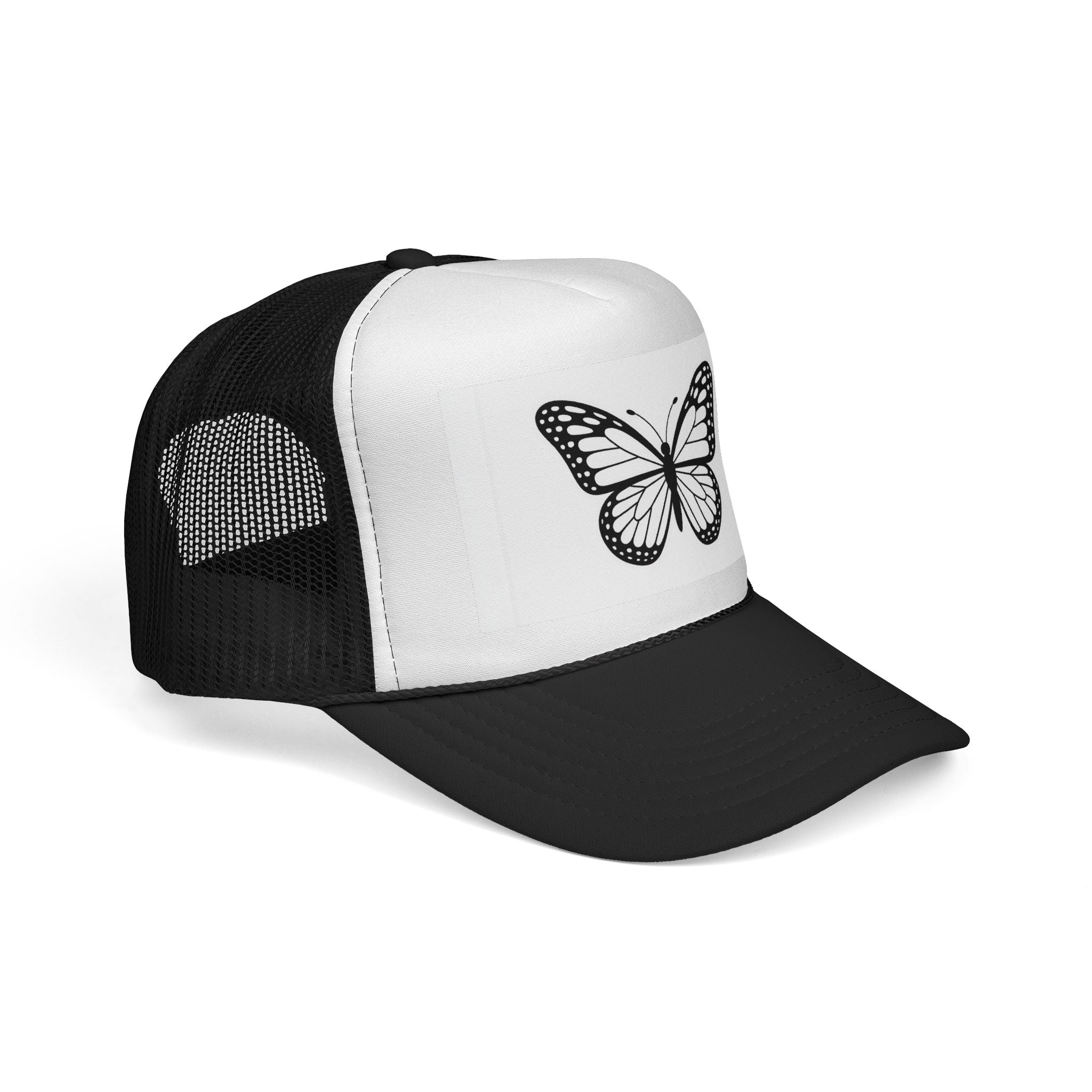 Butterfly Trucker Cap - Trendy Adjustable Hat, Outdoor Fashion, Festival Gear, Gift for Nature Lovers, Summer Accessory