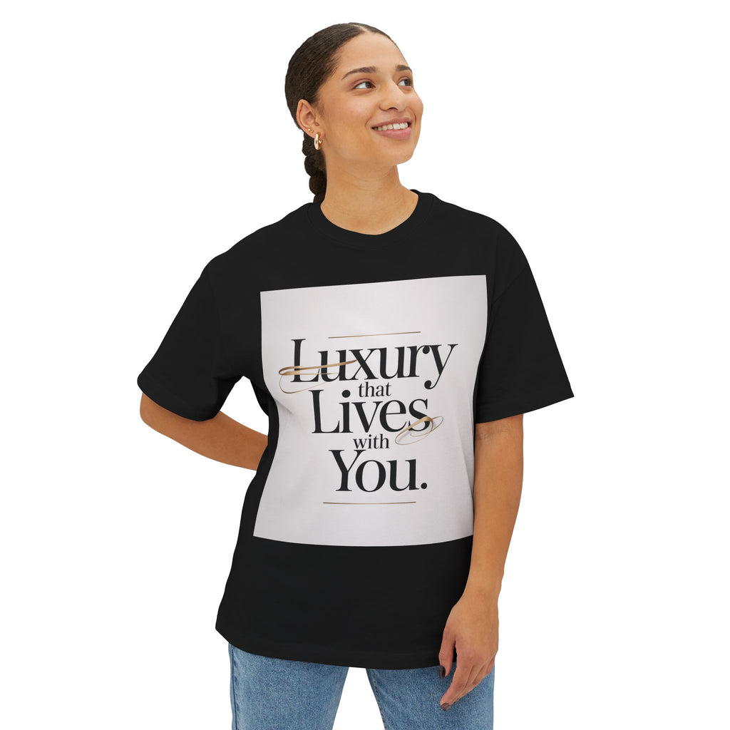 Oversized Tee Luxury Typography Poster Design Shirt