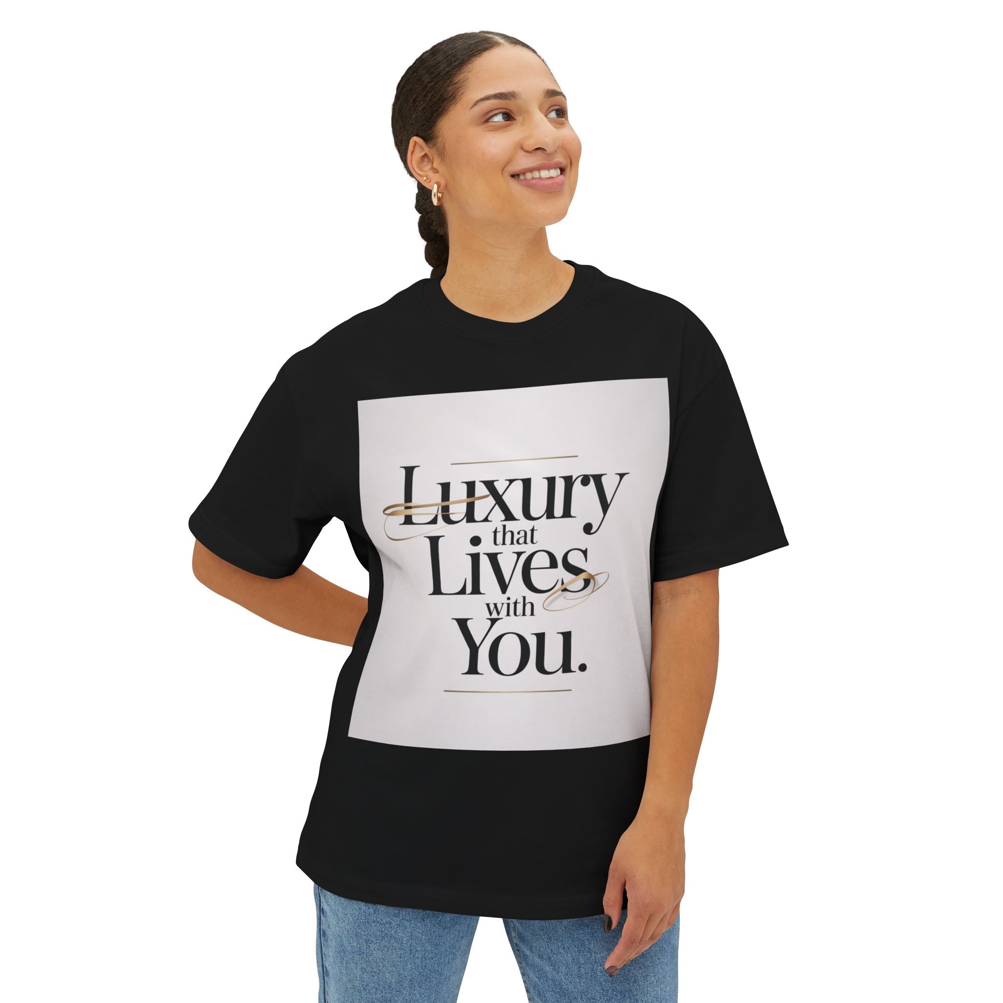 Oversized Tee Luxury Typography Poster Design Shirt