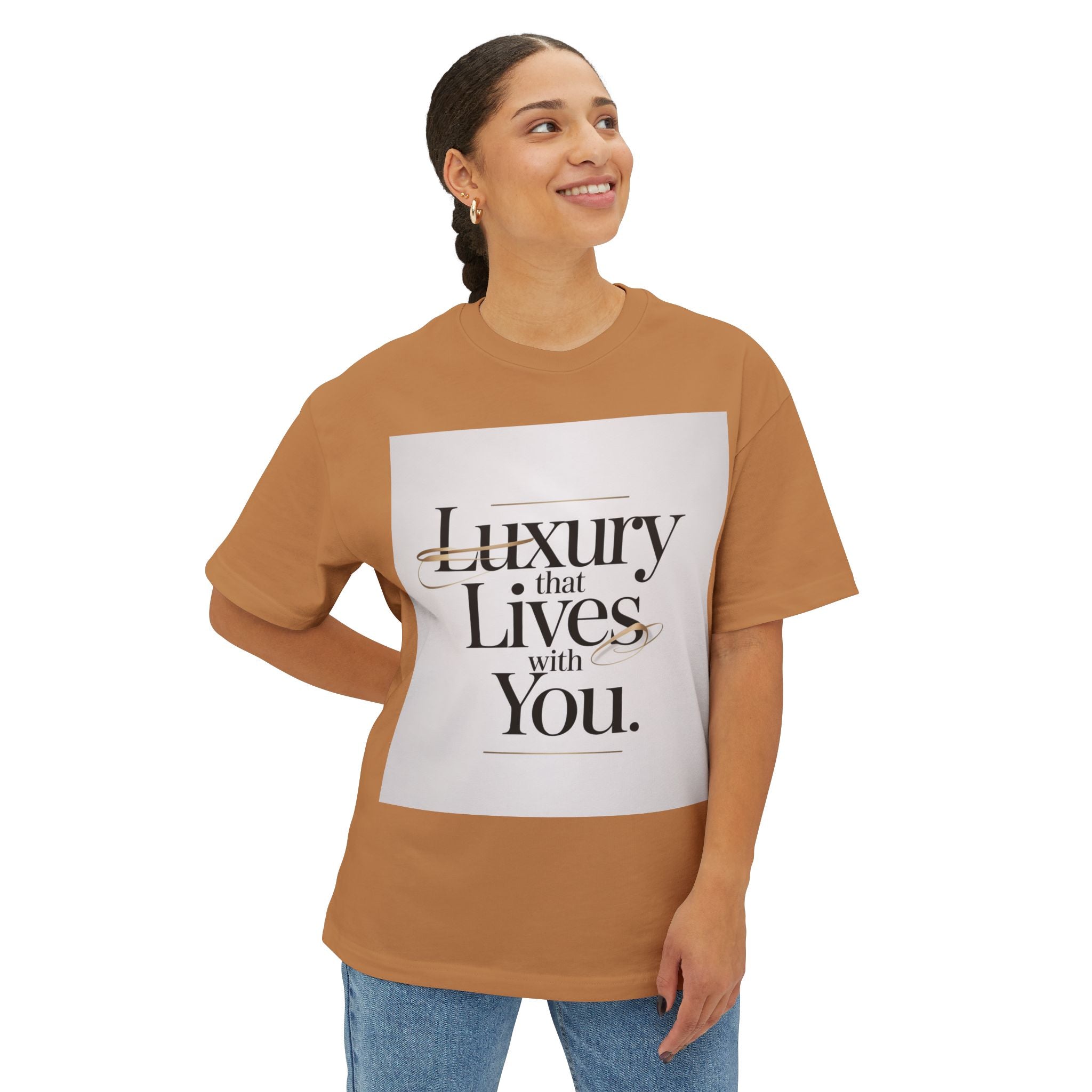Oversized Tee Luxury Typography Poster Design Shirt