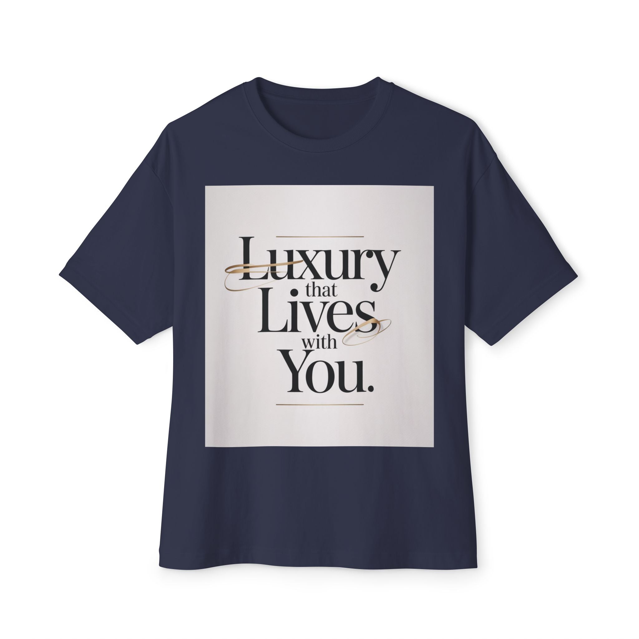 Oversized Tee Luxury Typography Poster Design Shirt
