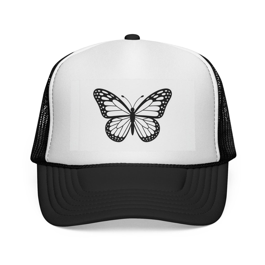 Butterfly Trucker Cap - Trendy Adjustable Hat, Outdoor Fashion, Festival Gear, Gift for Nature Lovers, Summer Accessory