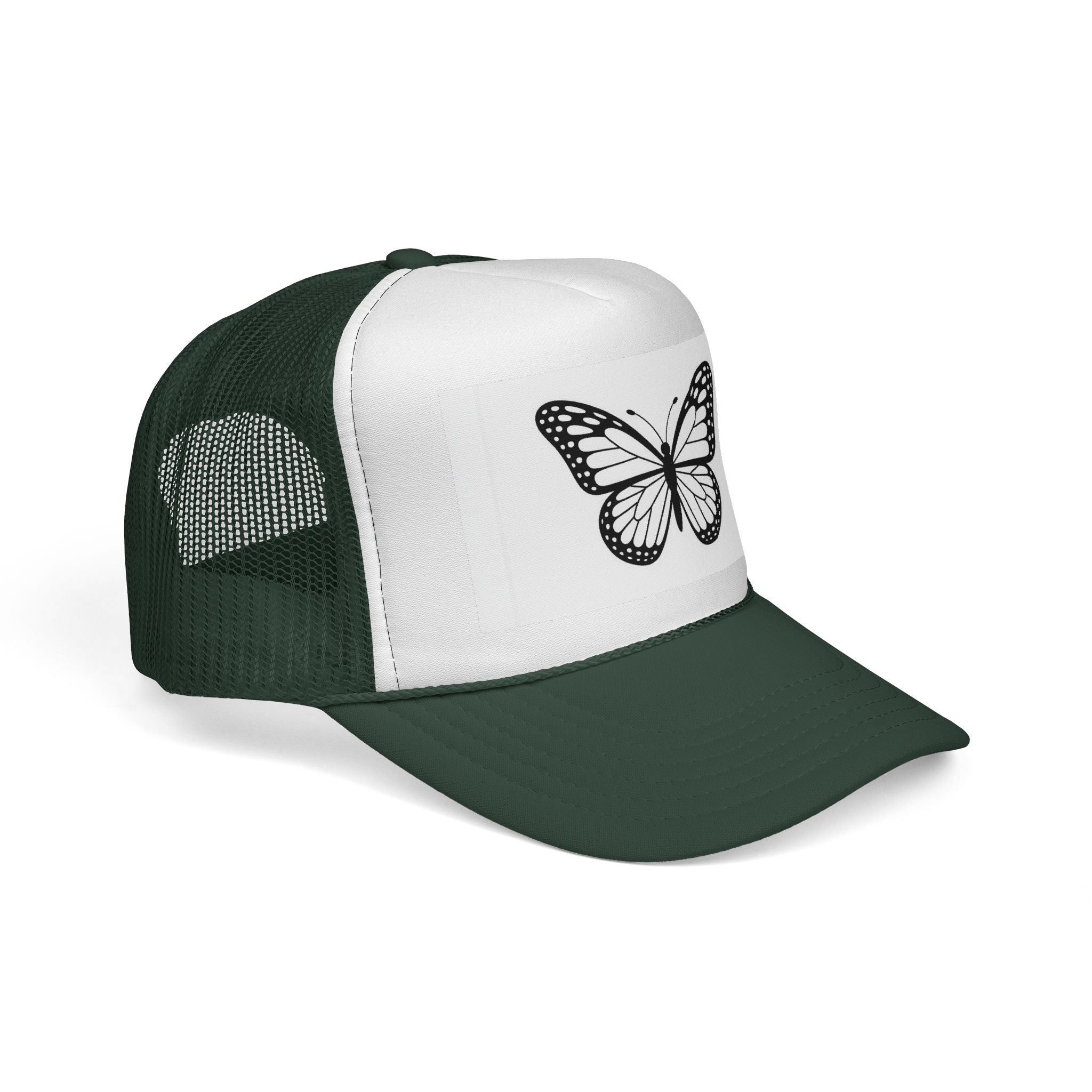 Butterfly Trucker Cap - Trendy Adjustable Hat, Outdoor Fashion, Festival Gear, Gift for Nature Lovers, Summer Accessory