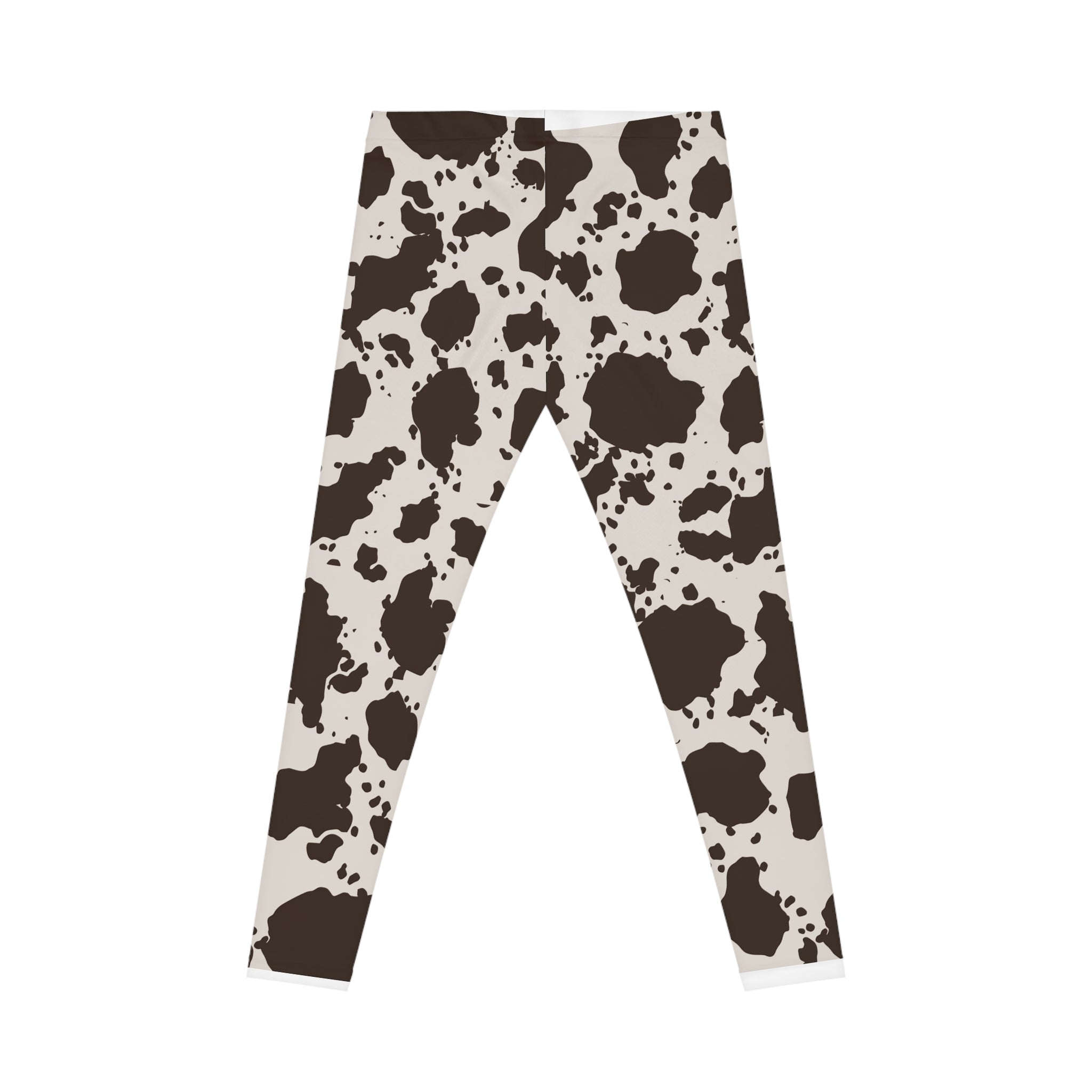 Trendy Cow Print Leggings for Women | Comfortable Workout Pants, Casual Fashion, Gift for Her, Daily Wear, Animal Print Style