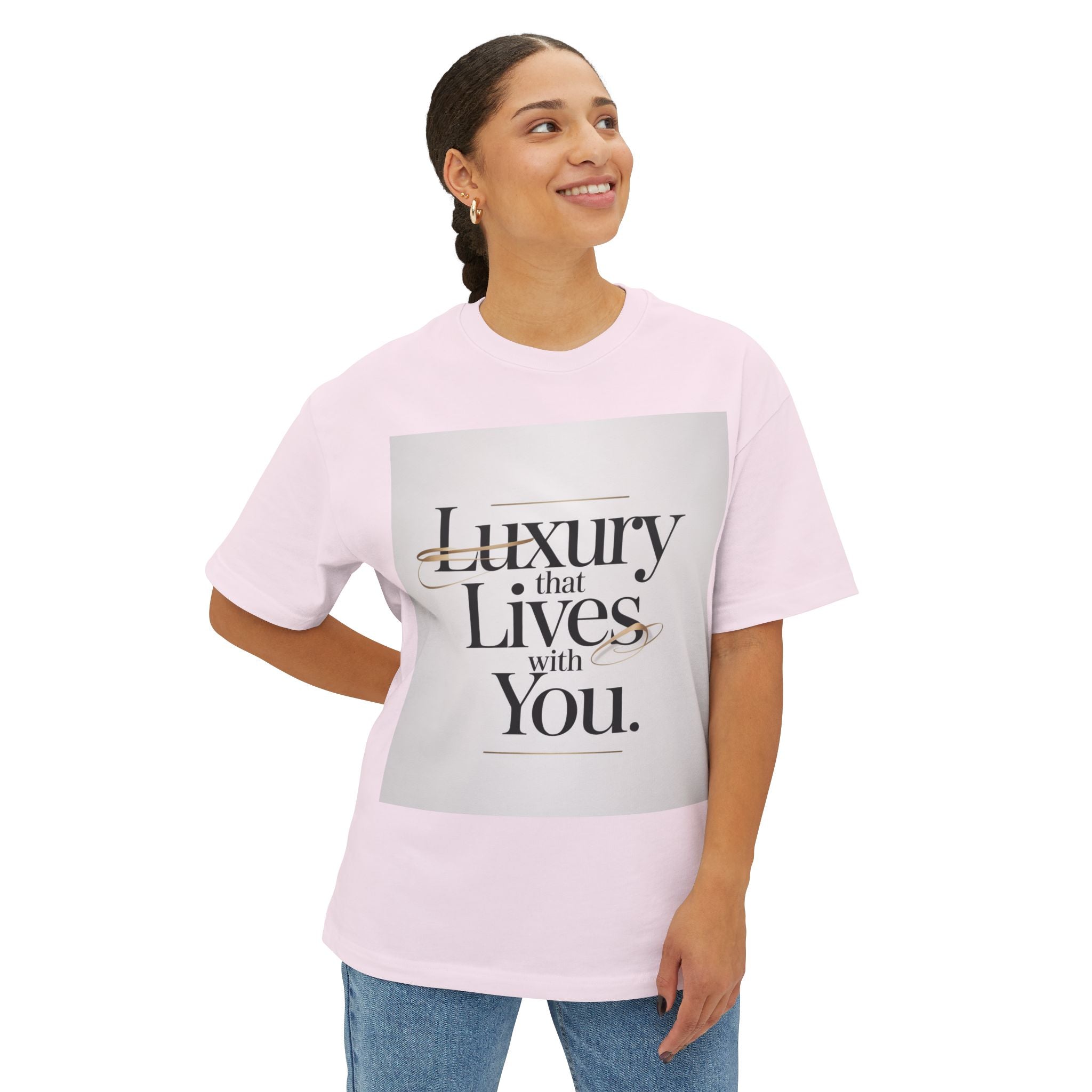 Oversized Tee Luxury Typography Poster Design Shirt
