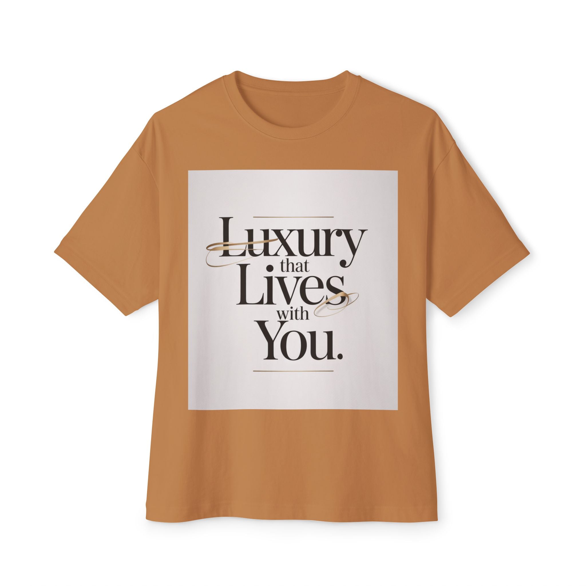 Oversized Tee Luxury Typography Poster Design Shirt
