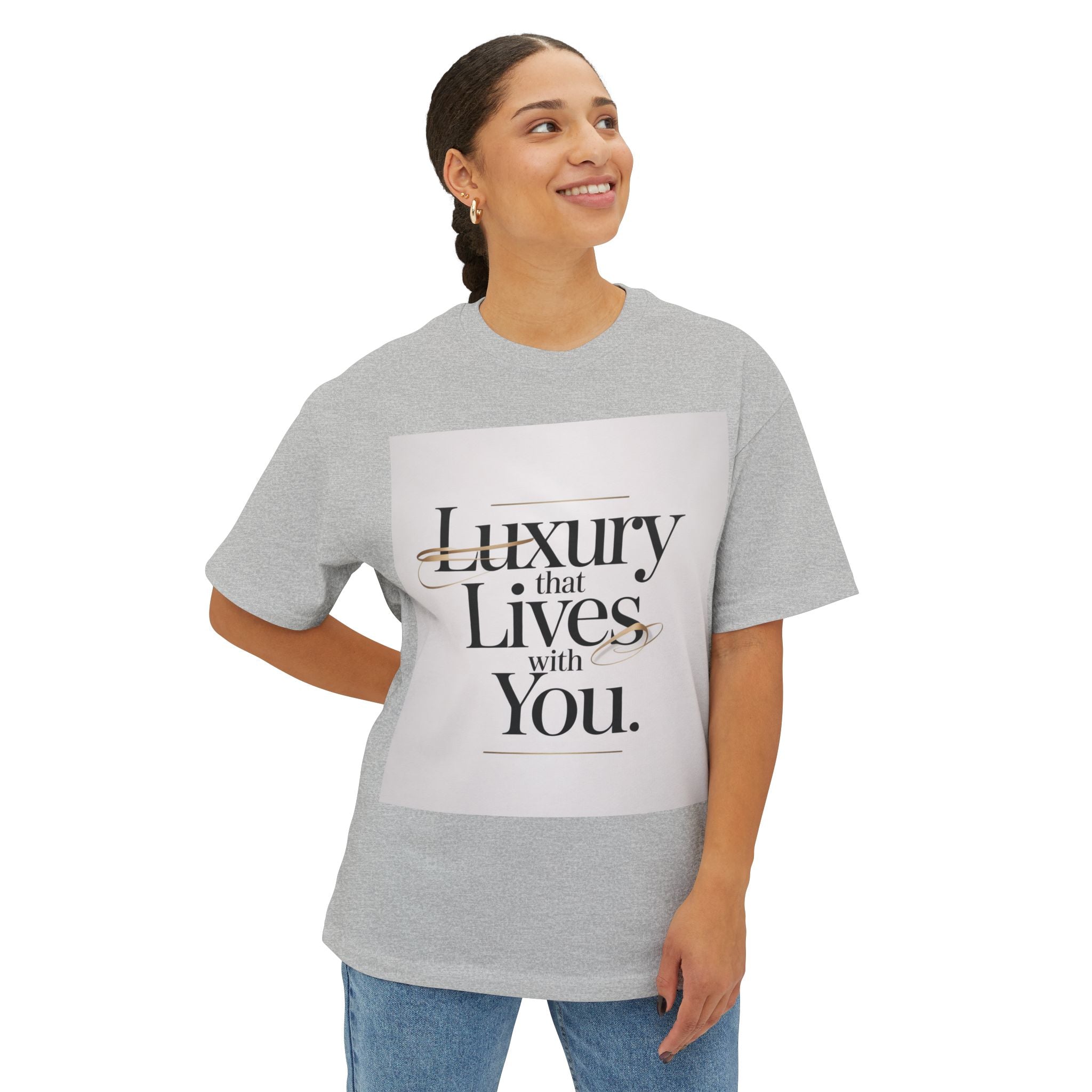 Oversized Tee Luxury Typography Poster Design Shirt