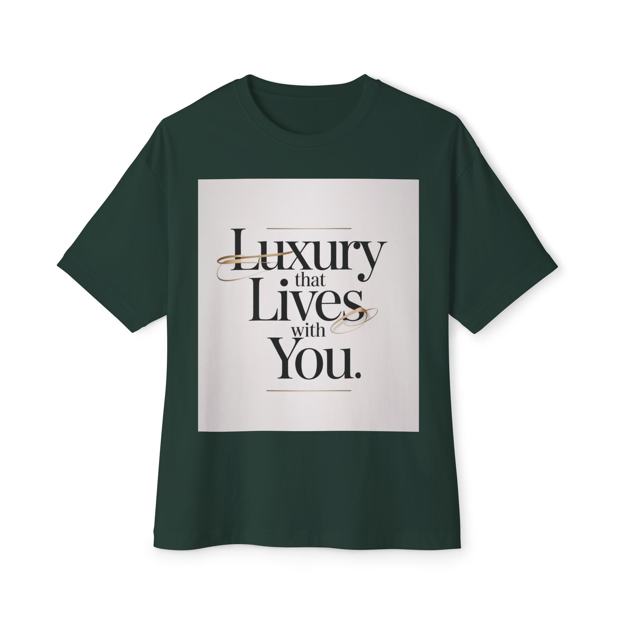 Oversized Tee Luxury Typography Poster Design Shirt