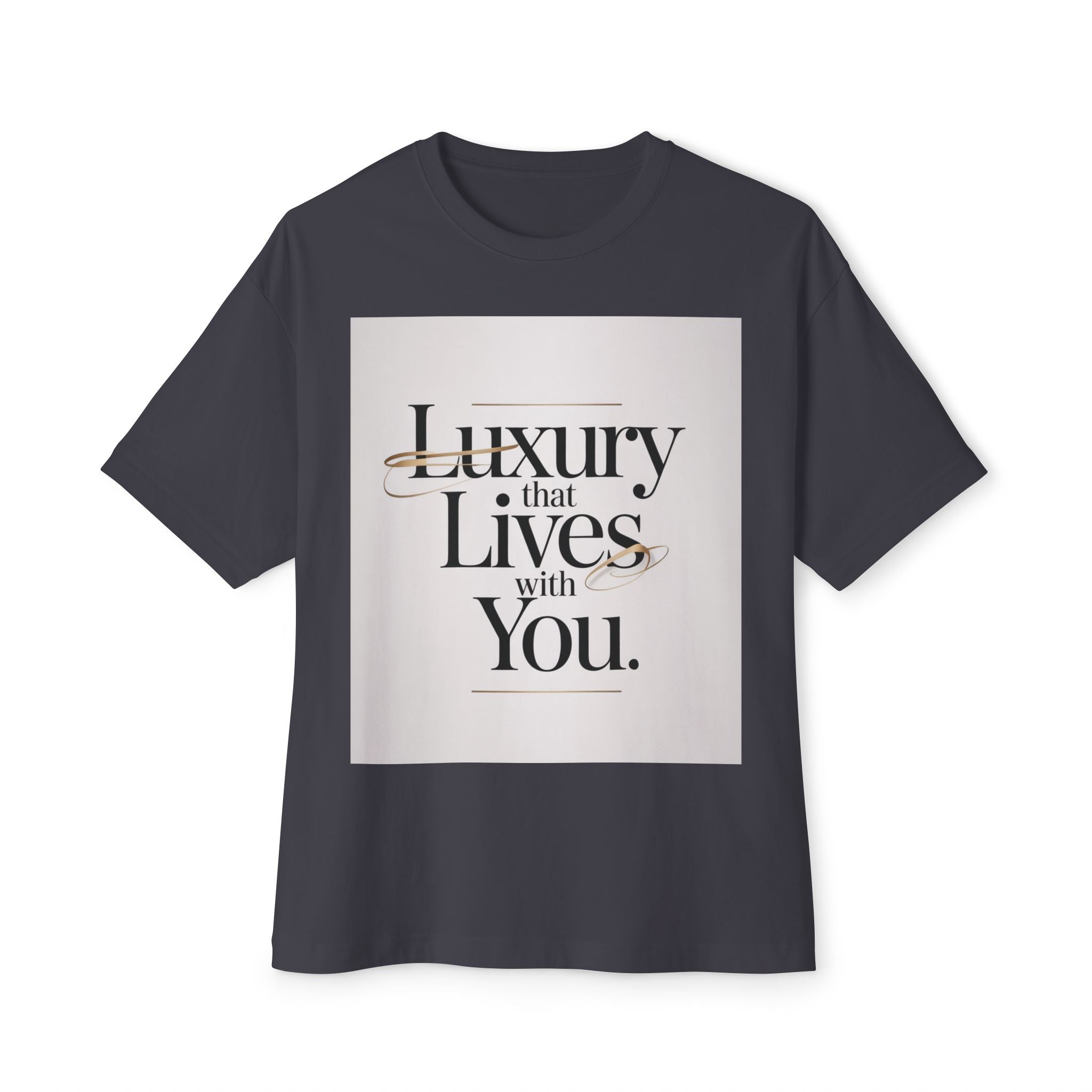 Oversized Tee Luxury Typography Poster Design Shirt