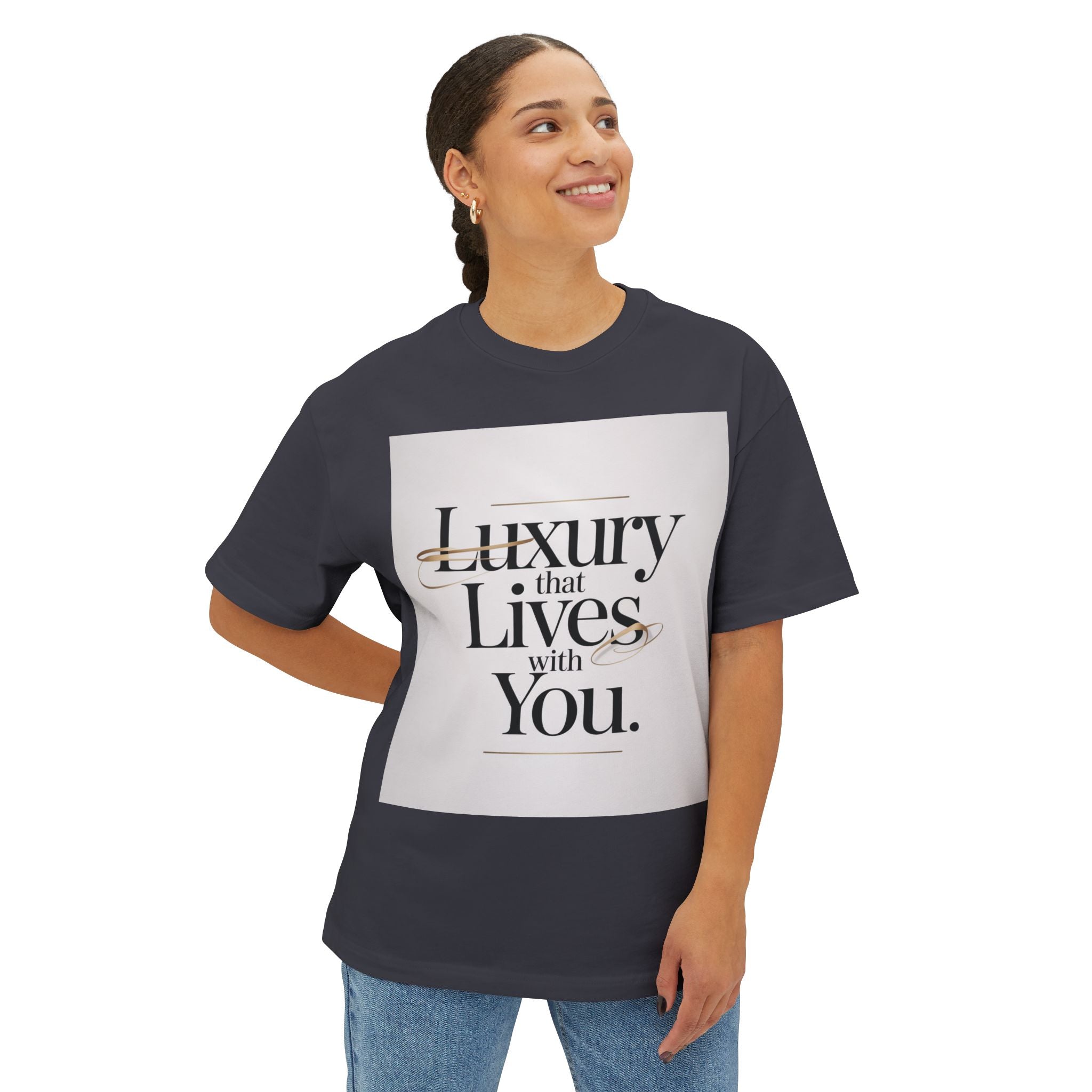Oversized Tee Luxury Typography Poster Design Shirt