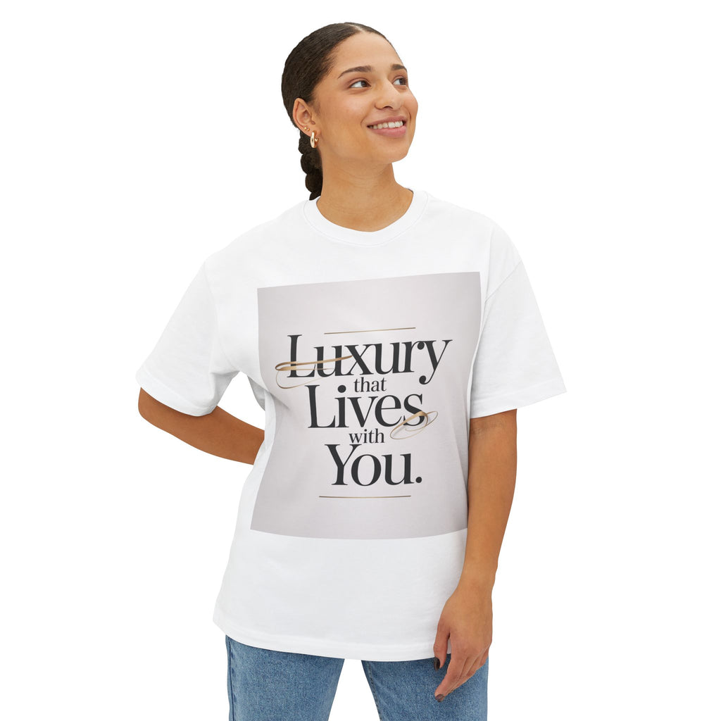 Oversized Tee Luxury Typography Poster Design Shirt