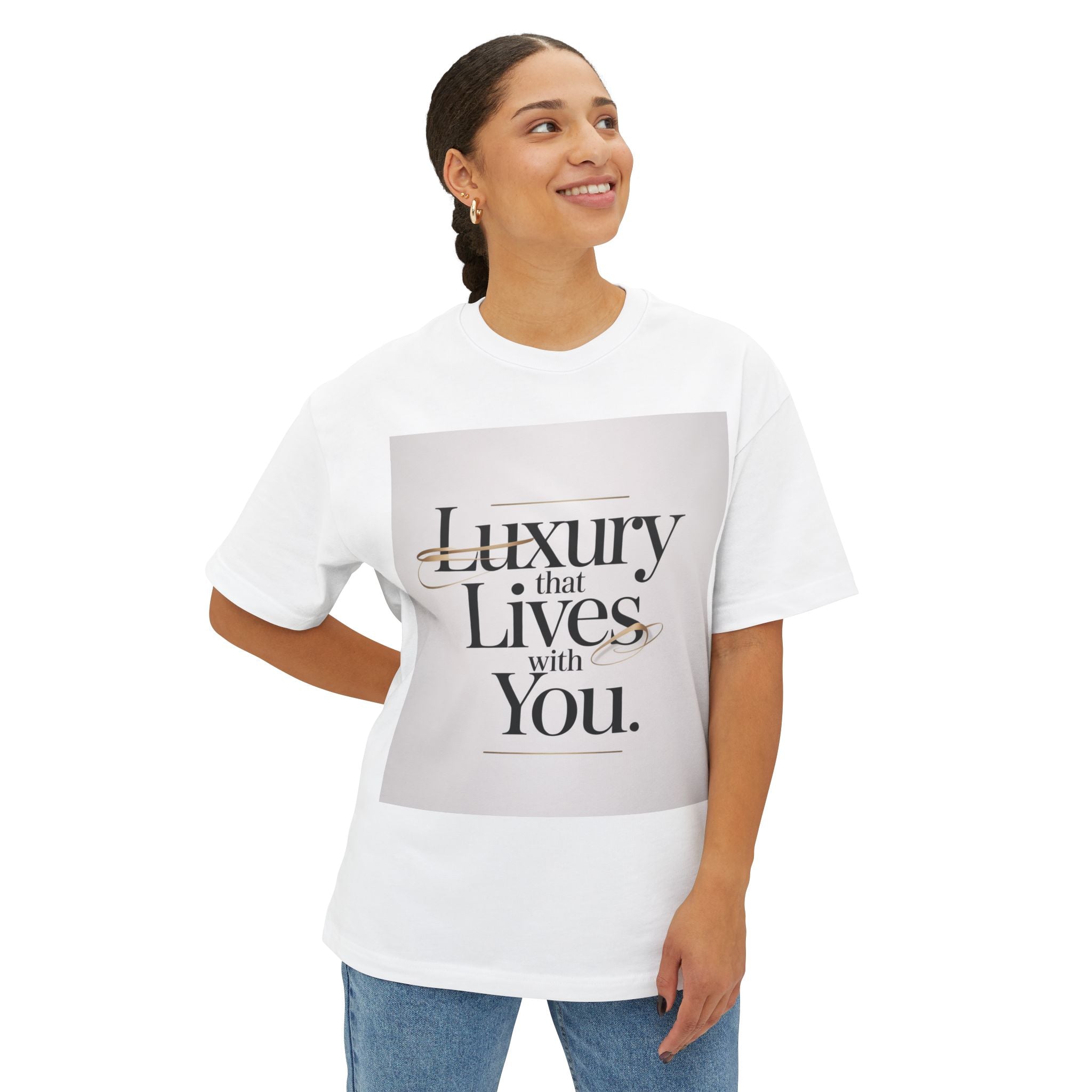 Oversized Tee Luxury Typography Poster Design Shirt