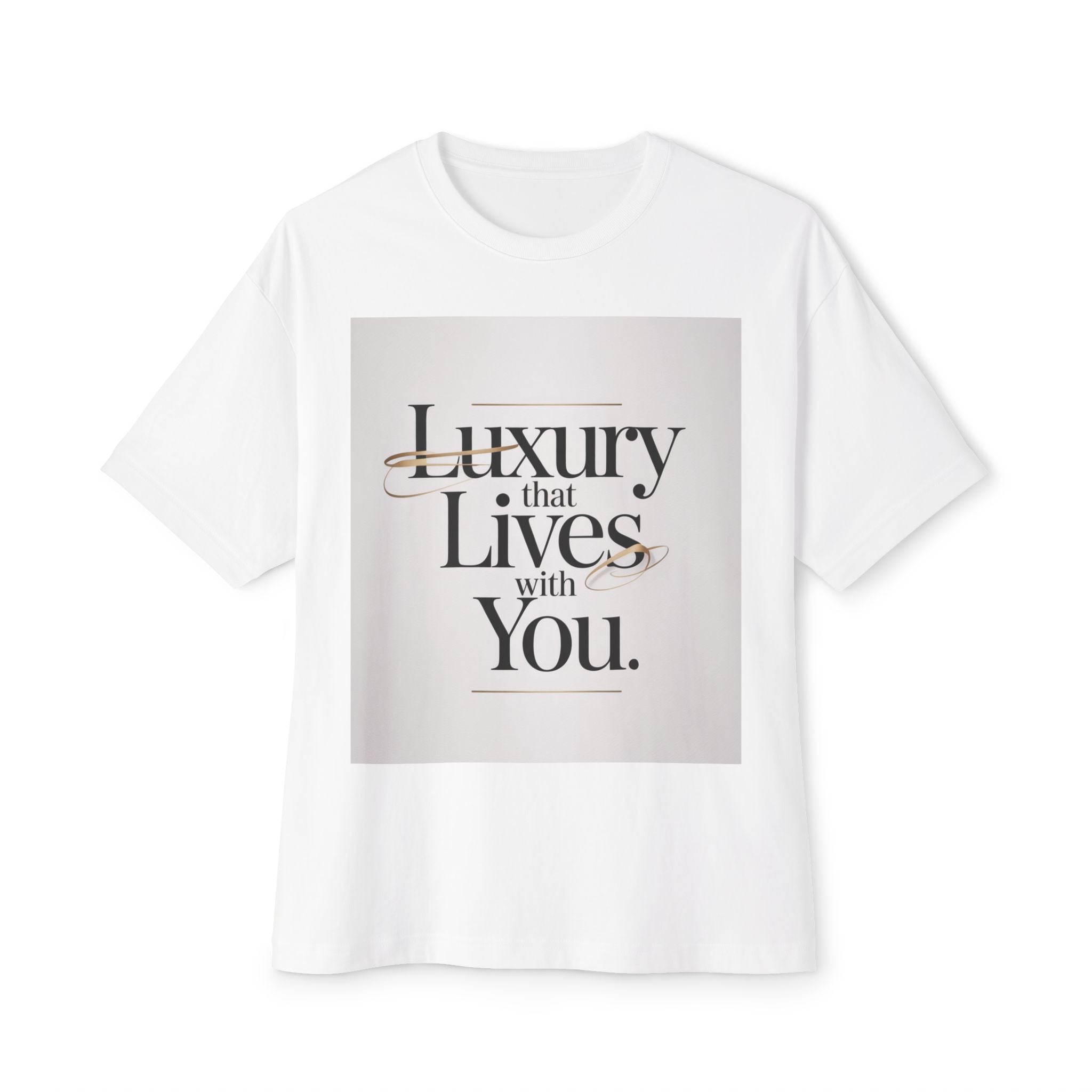 Oversized Tee Luxury Typography Poster Design Shirt