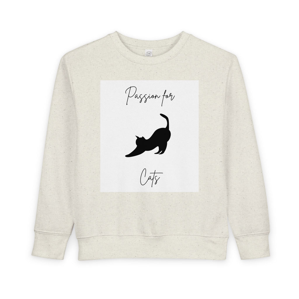 Toddler Cat Lover Sweatshirt, Perfect Gift for Cat Moms, Cute Childrenswear, Pet-Themed Apparel, Cozy Everyday Wear, Animal Lover Clothing