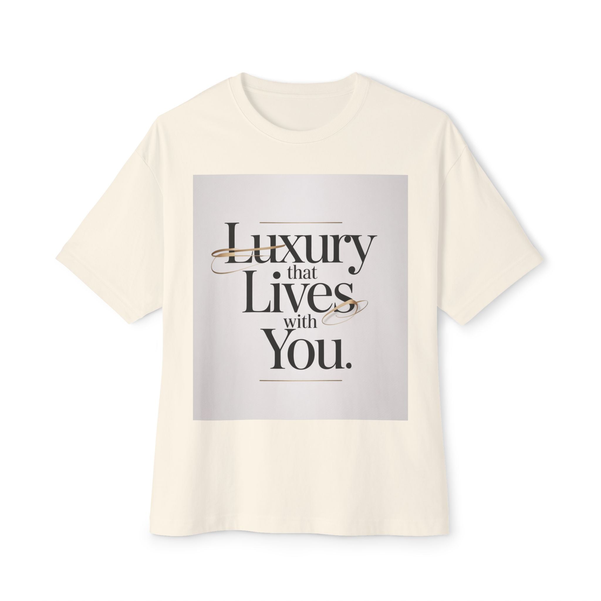 Oversized Tee Luxury Typography Poster Design Shirt