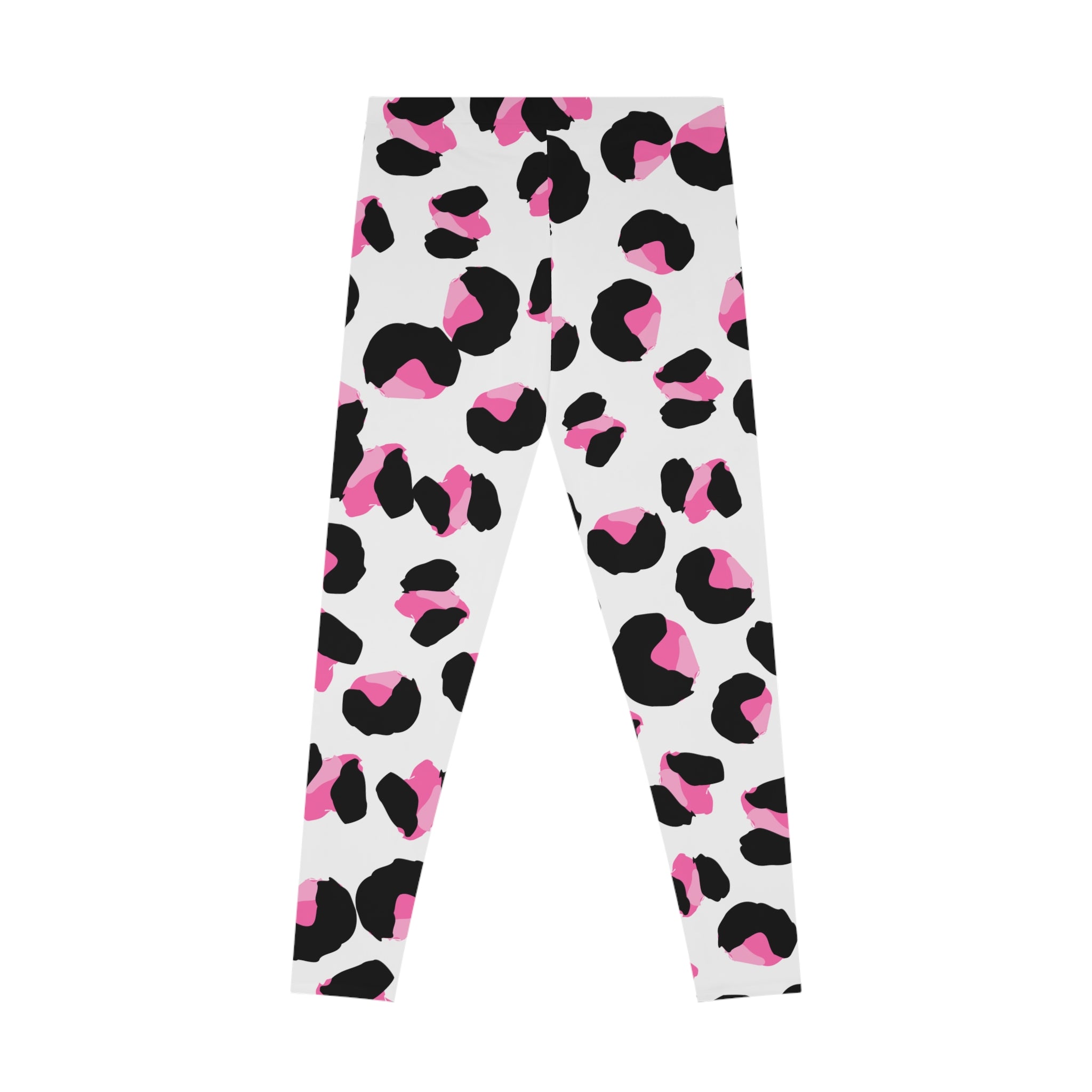 Trendy Pink Leopard Print Leggings, Workout Leggings, Activewear, Yoga Pants, Casual Wear, Gift for Her