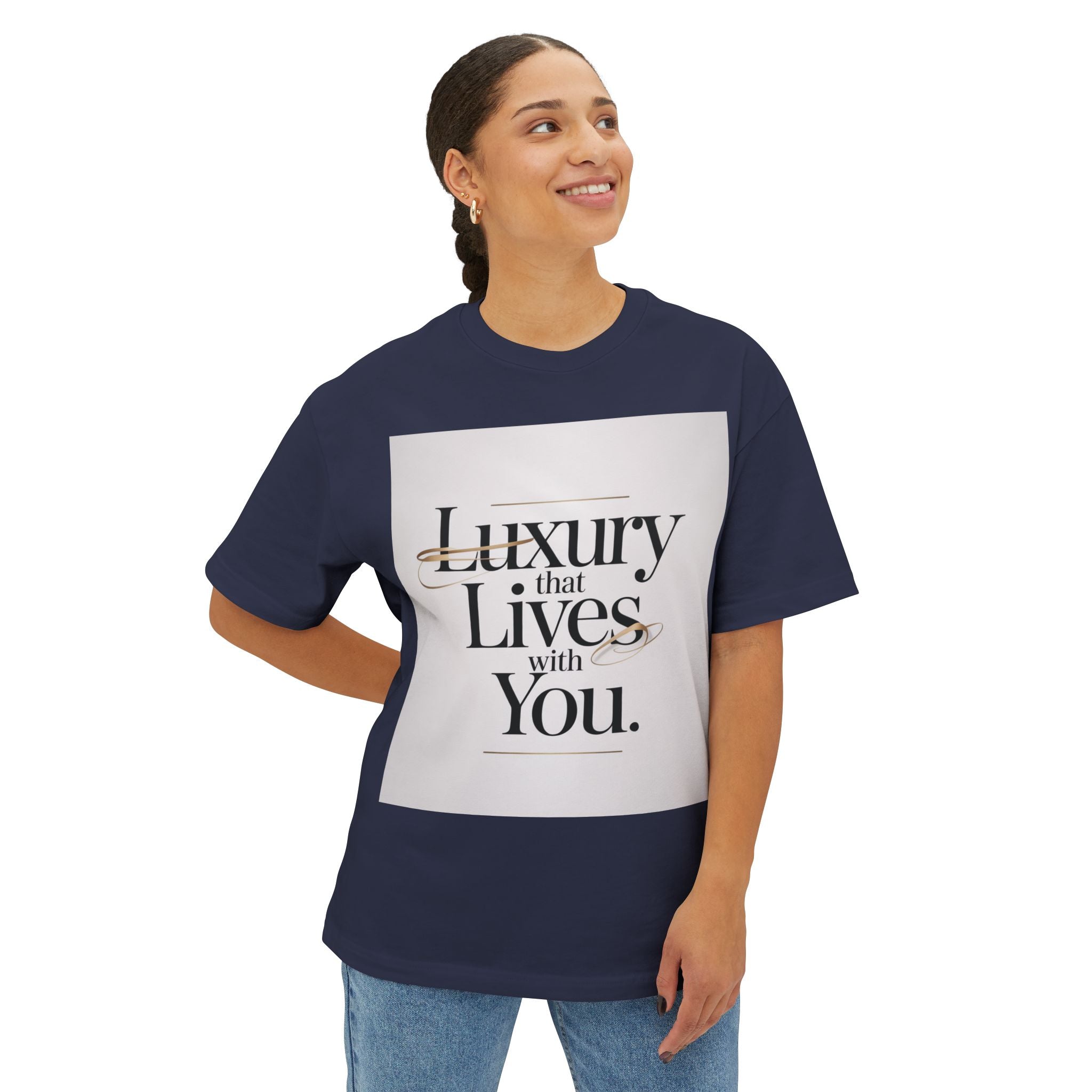 Oversized Tee Luxury Typography Poster Design Shirt