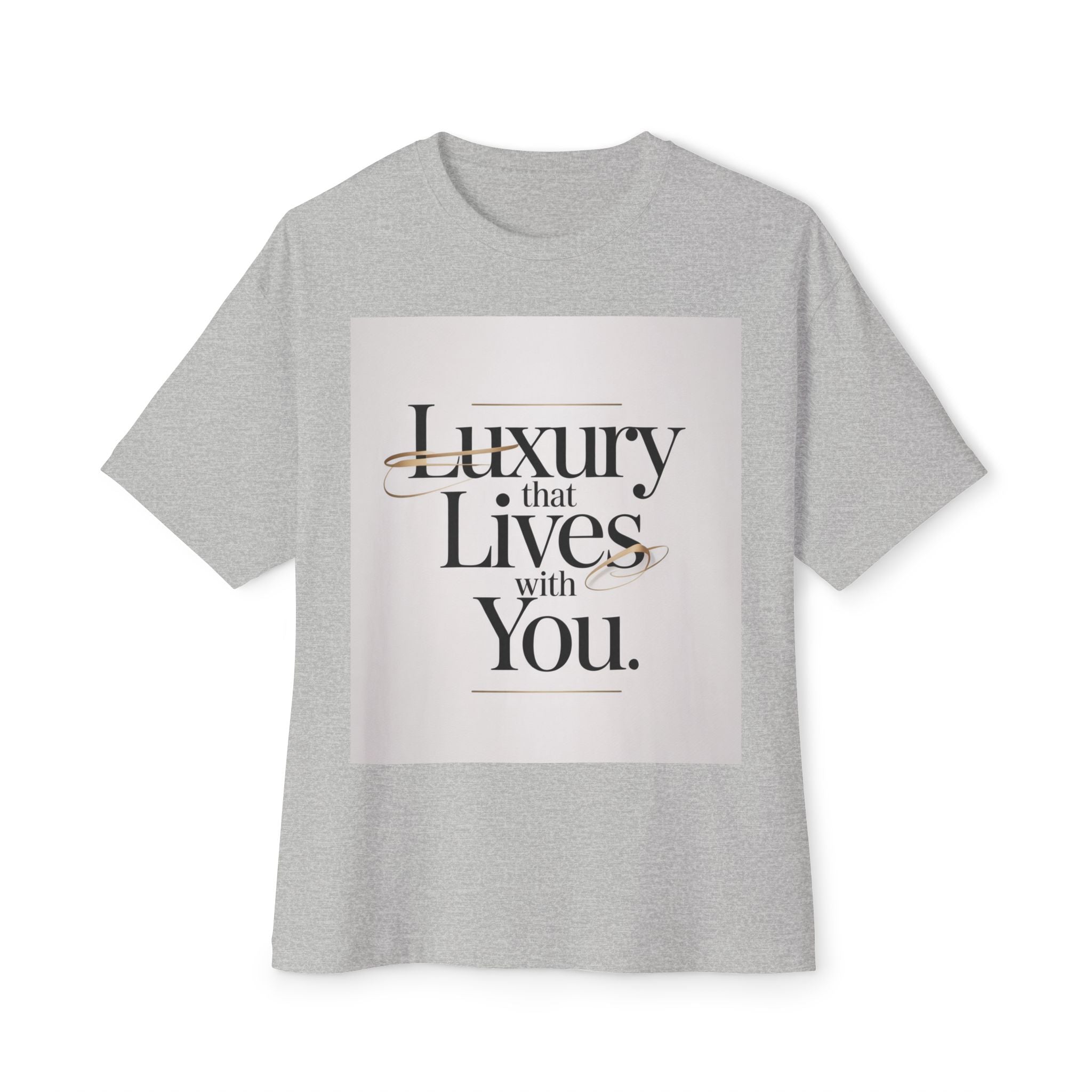 Oversized Tee Luxury Typography Poster Design Shirt
