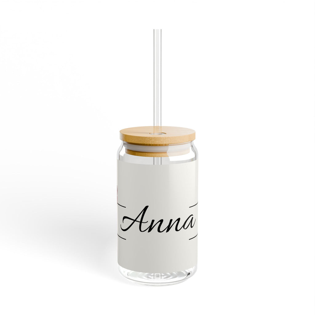 Personalized Sipper Glass, 16oz Unicorn Drinkware, Cute Character Water Bottle, Custom Name Glass, Perfect Gift for Kids