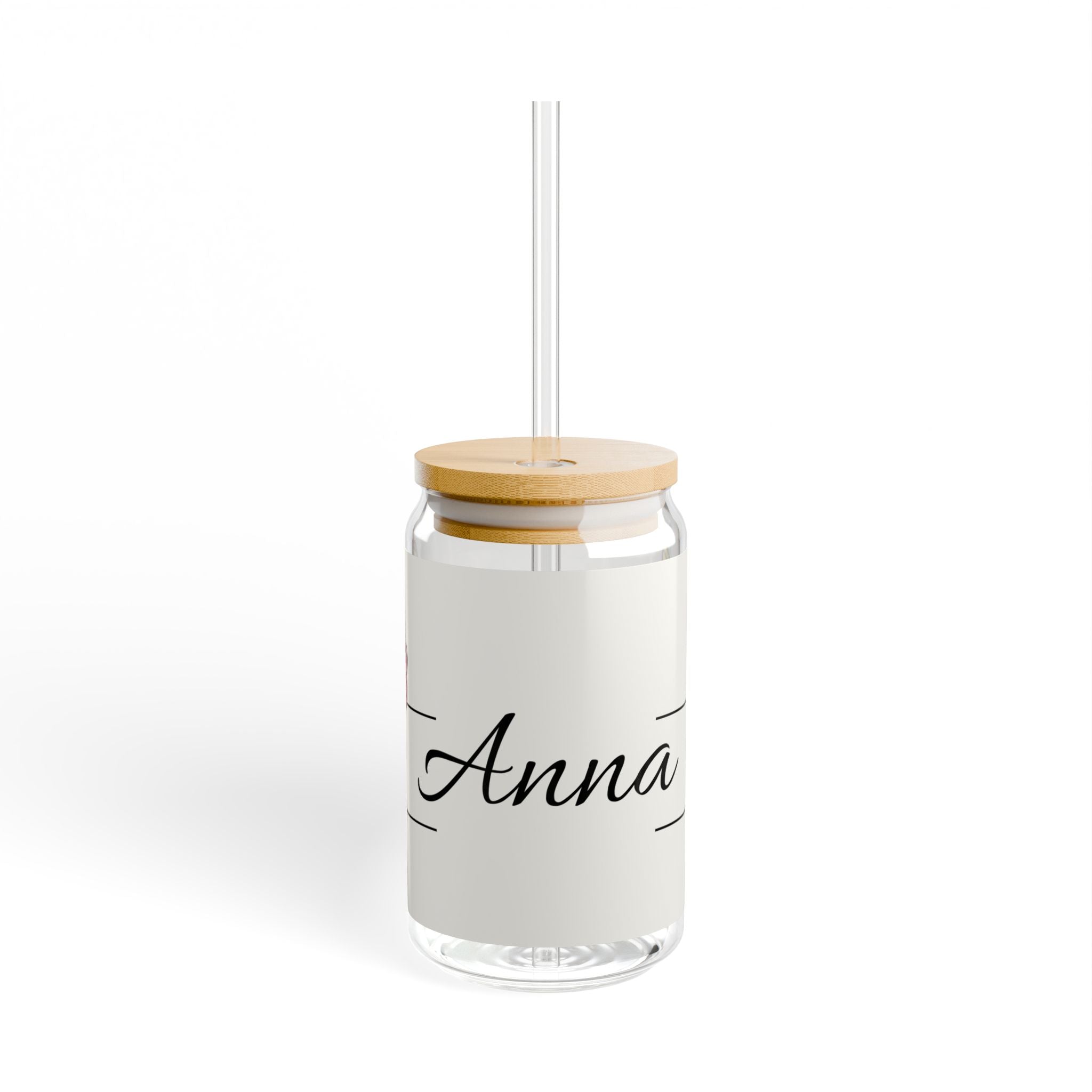 Personalized Sipper Glass, 16oz Unicorn Drinkware, Cute Character Water Bottle, Custom Name Glass, Perfect Gift for Kids